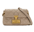 Quilted Shoulder Bag, &pound;110, Handbags, Taupe, Leather, Front view
